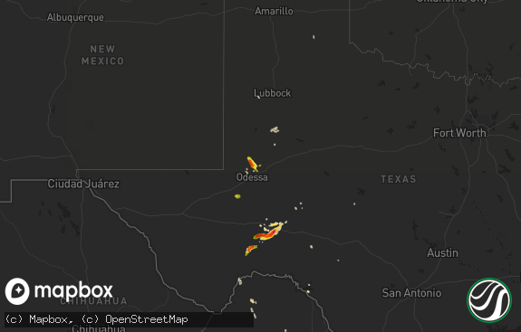 Hail map preview on 05-19-2021