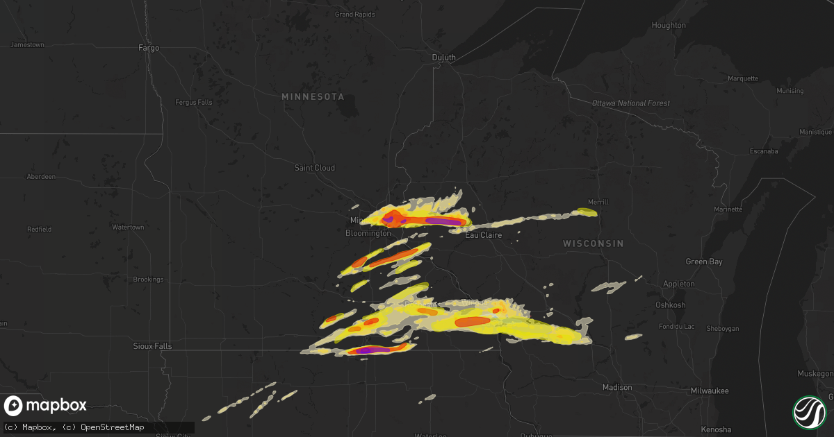 Hail map on May 19, 2022