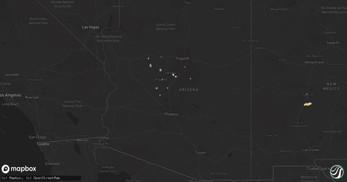 Hail map in Arizona on May 19, 2023