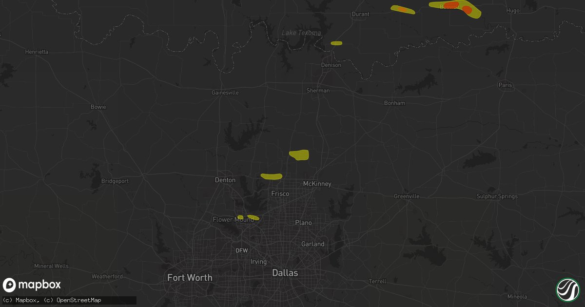 Hail map in Celina, TX on May 19, 2023