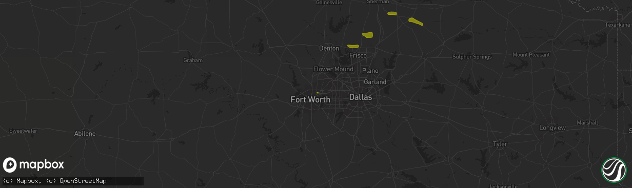 Hail map in Haltom City, TX on May 19, 2023