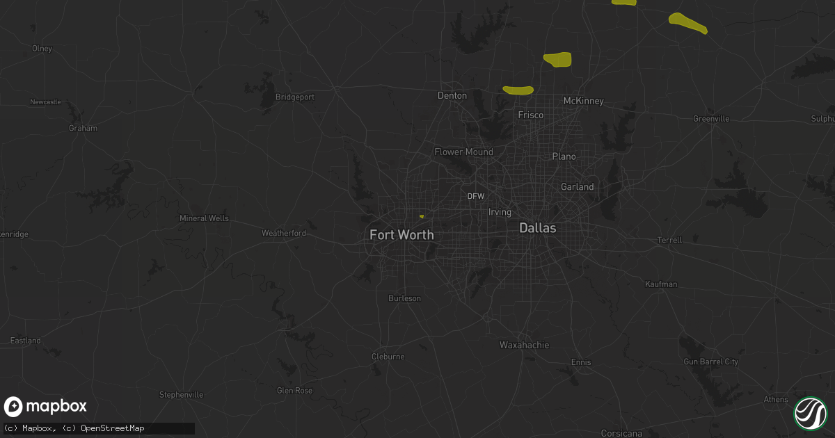 Hail map in Haltom City, TX on May 19, 2023