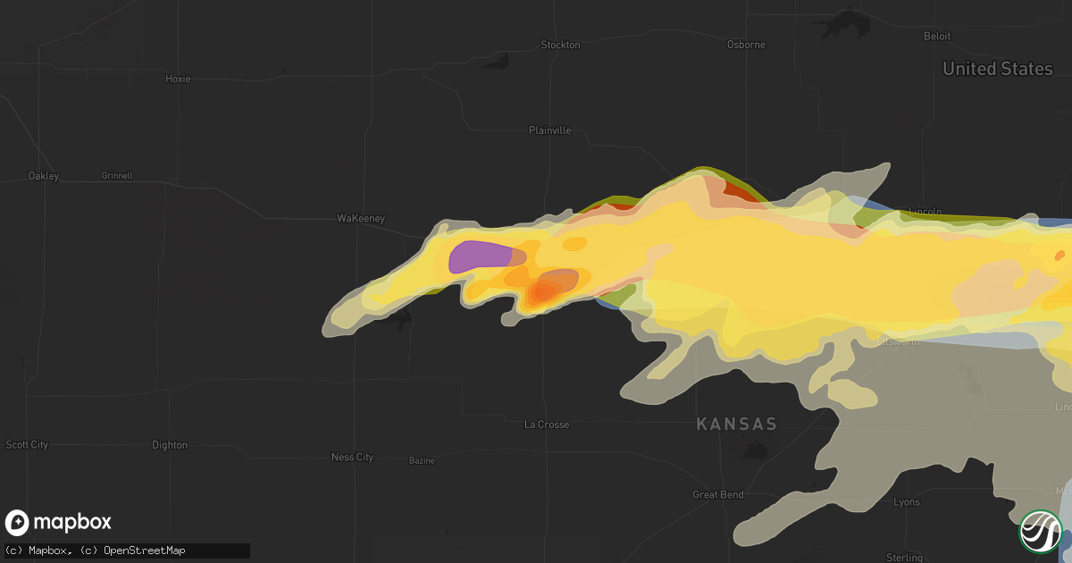 Hail map in Hays, KS on May 19, 2024