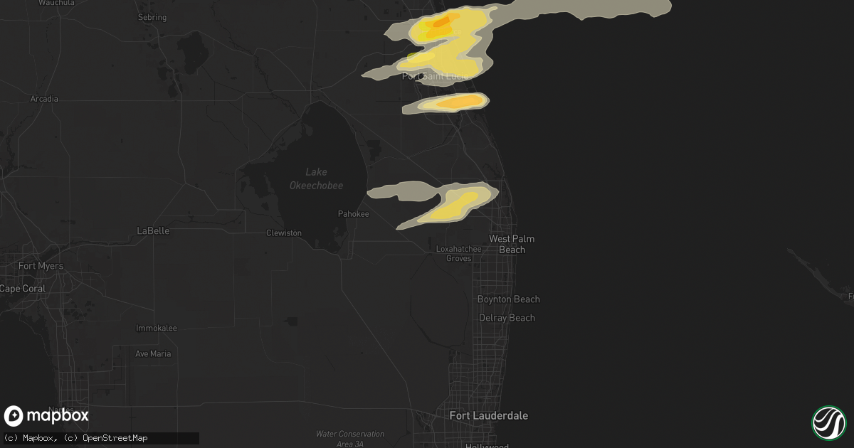 Hail map in Loxahatchee, FL on May 19, 2024