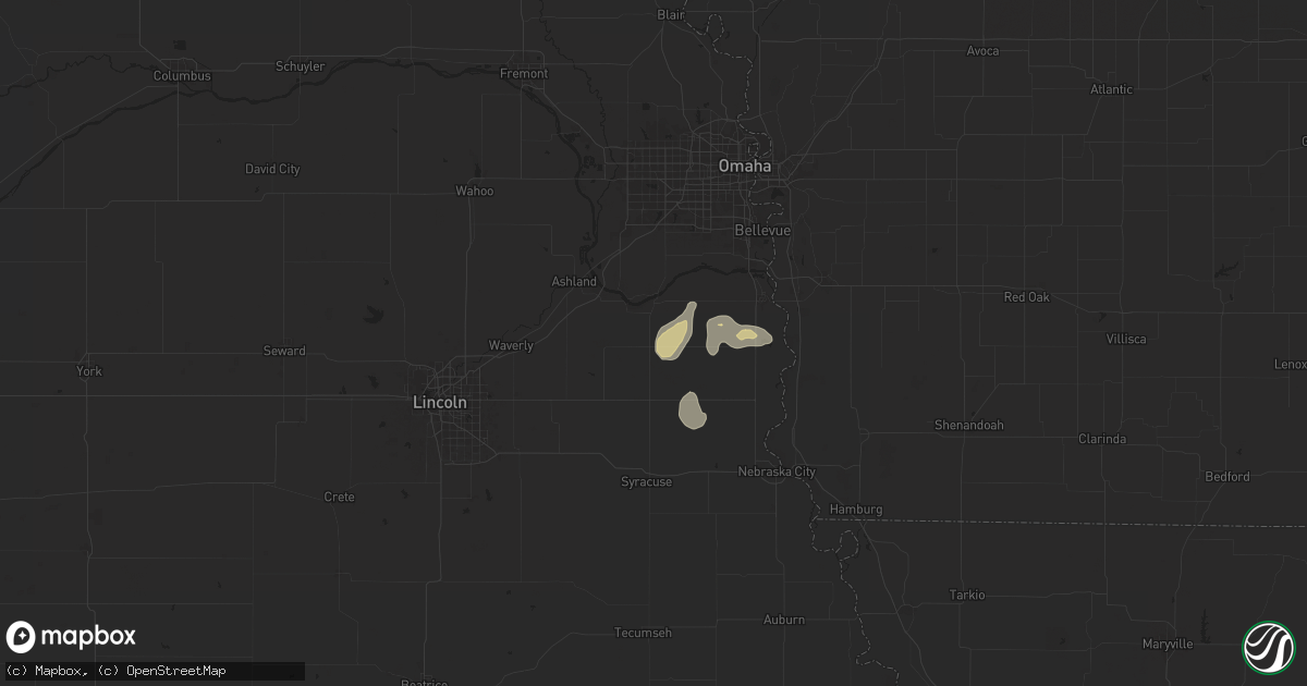Hail map in Manley, NE on May 19, 2024