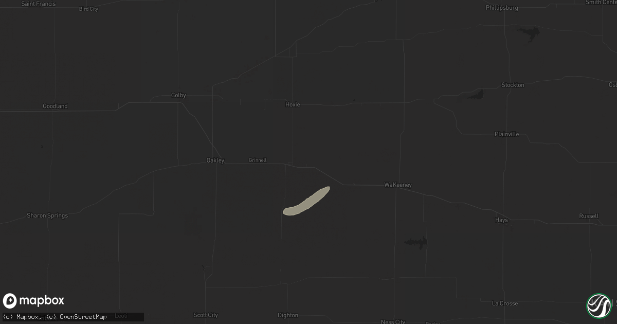 Hail map in Park, KS on May 19, 2024