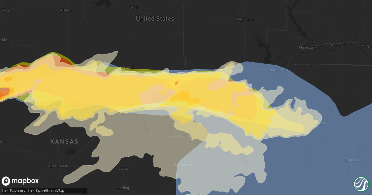 Hail map in Salina, KS on May 19, 2024