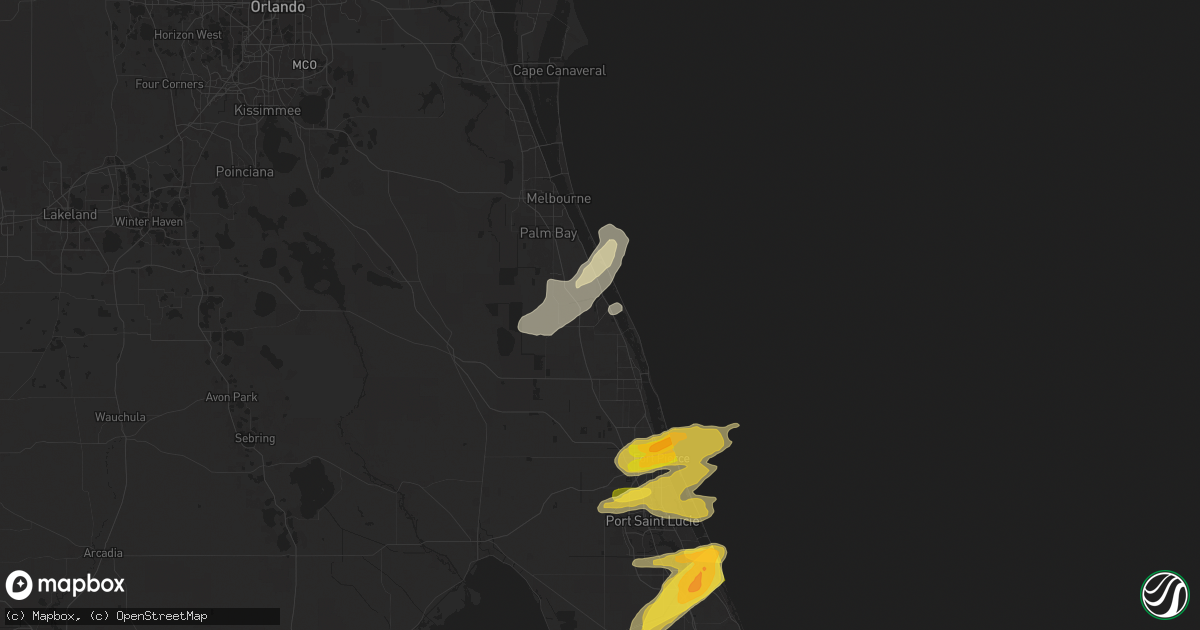 Hail map in Sebastian, FL on May 19, 2024