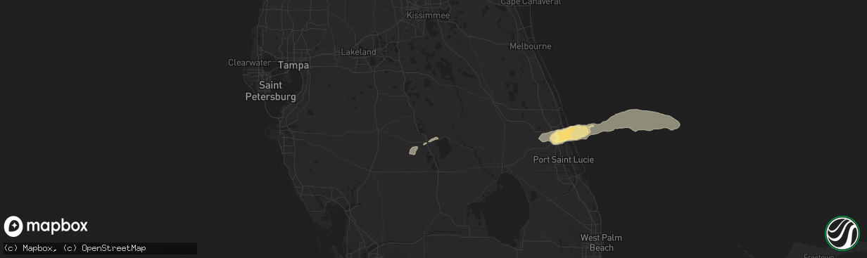 Hail map in Sebring, FL on May 19, 2024