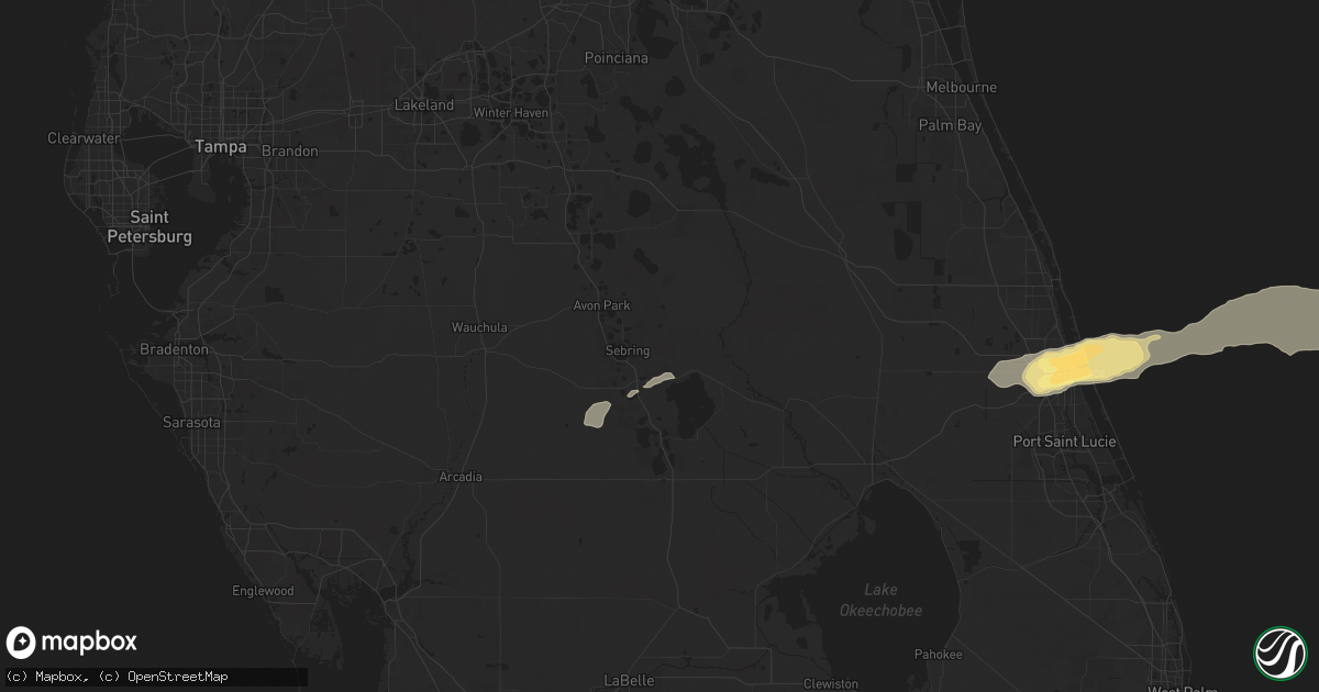 Hail map in Sebring, FL on May 19, 2024