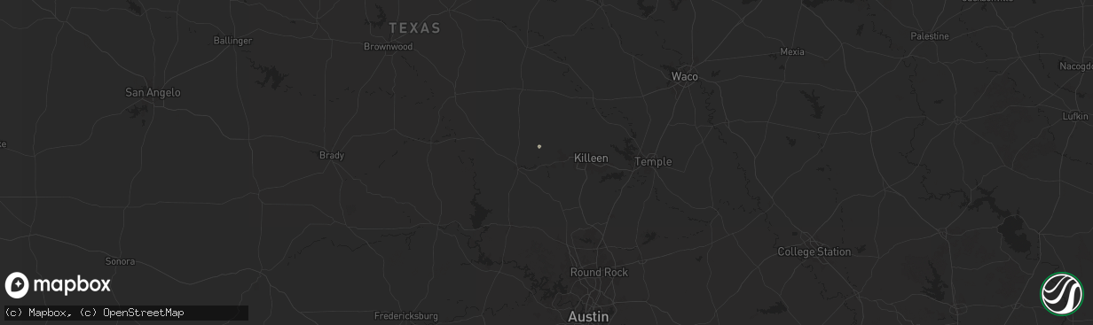 Hail map in Kempner, TX on May 19, 2025