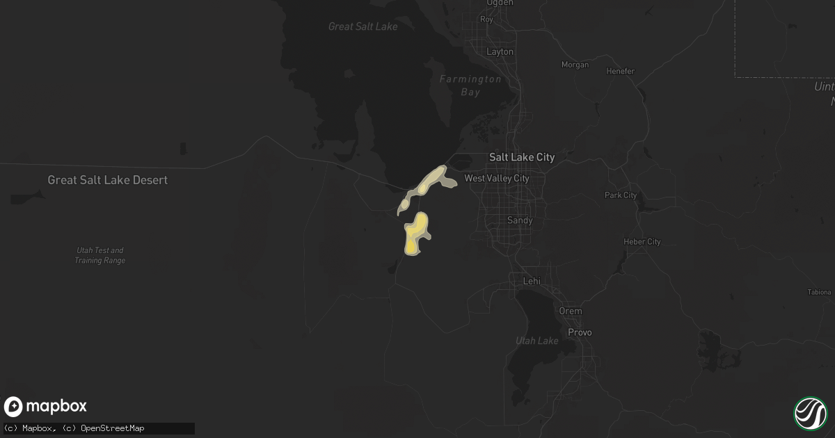 Hail map in Tooele, UT on May 19, 2025