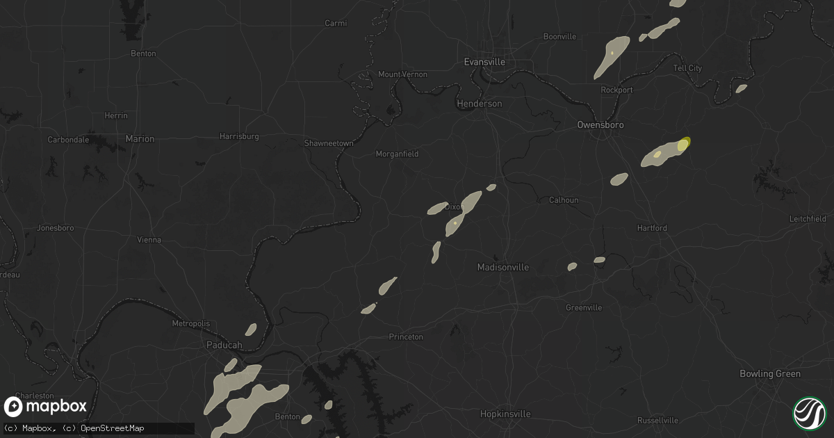 Hail map in Clay, KY on May 19, 2026