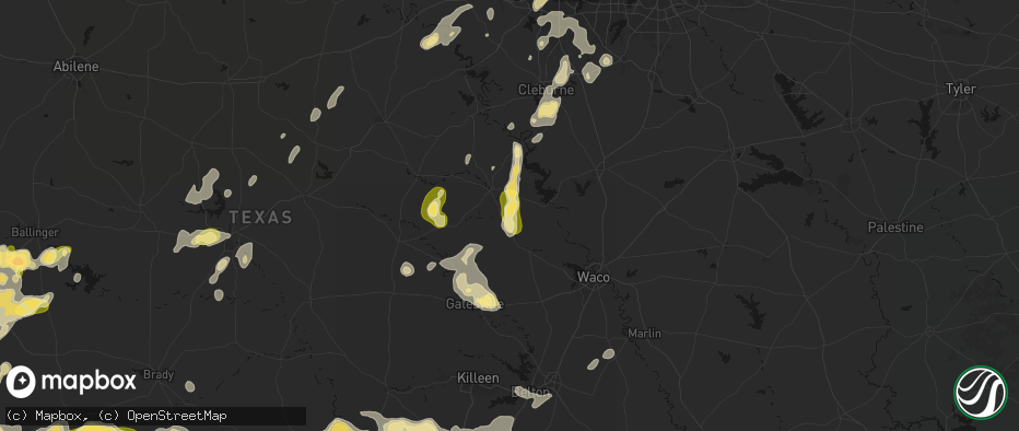 Hail map in Clifton, TX on May 19, 2026
