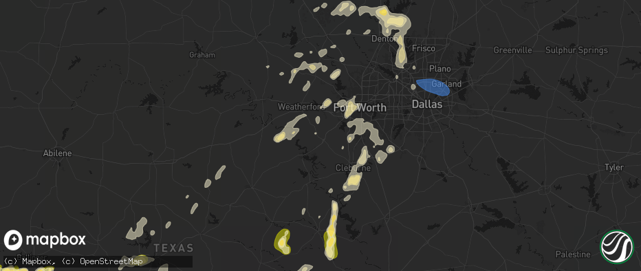 Hail map in Cresson, TX on May 19, 2026