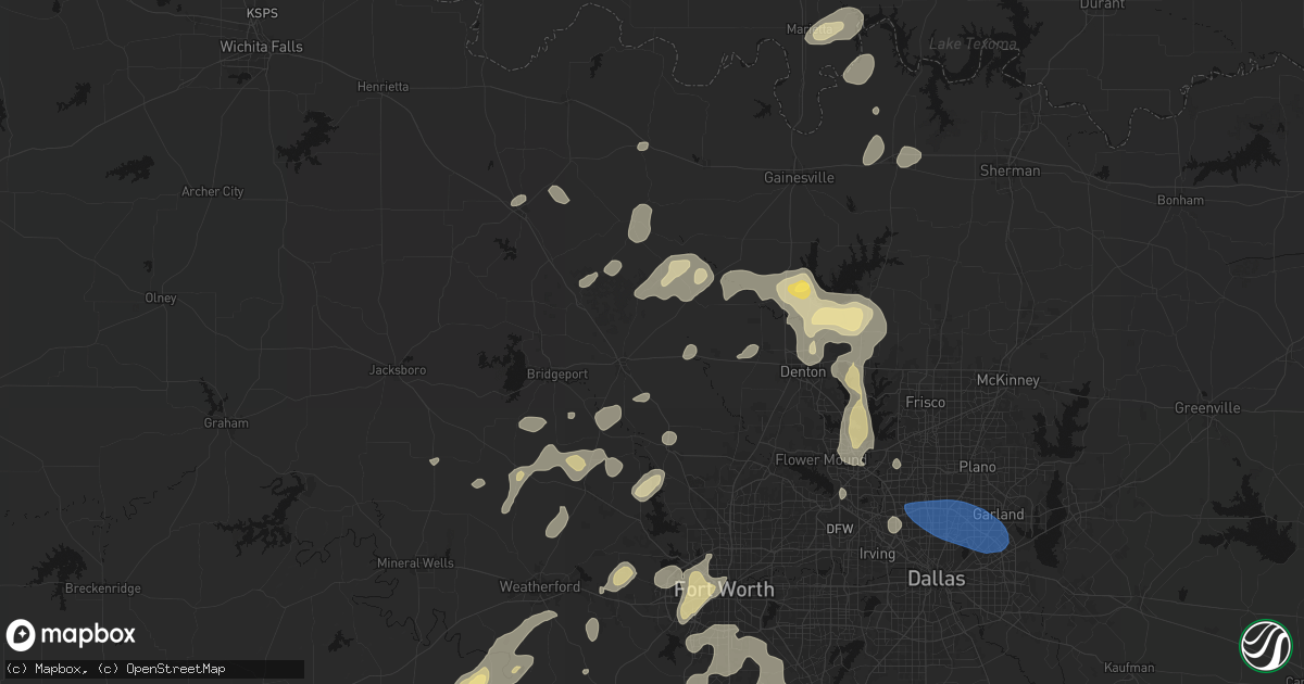 Hail map in Decatur, TX on May 19, 2026