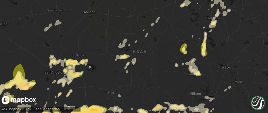Hail map in Early, TX on May 19, 2026