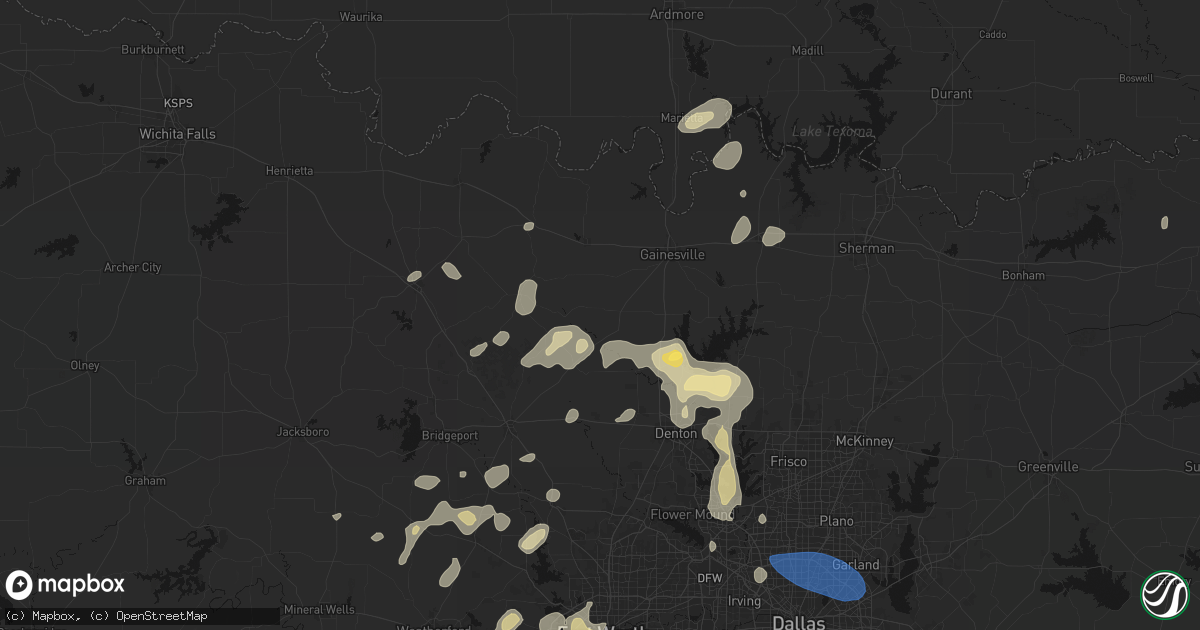 Hail map in Era, TX on May 19, 2026