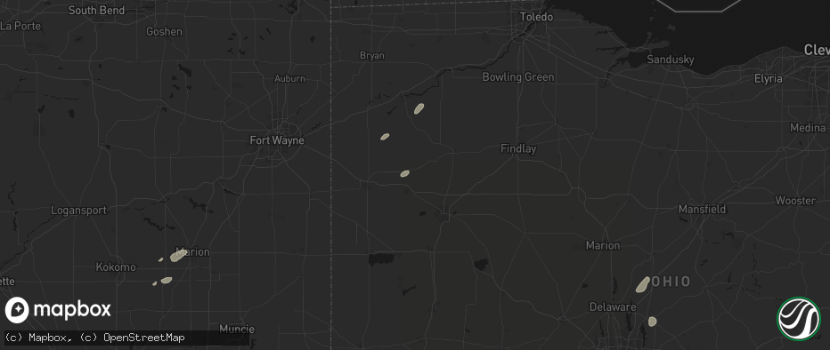 Hail map in Fort Jennings, OH on May 19, 2026