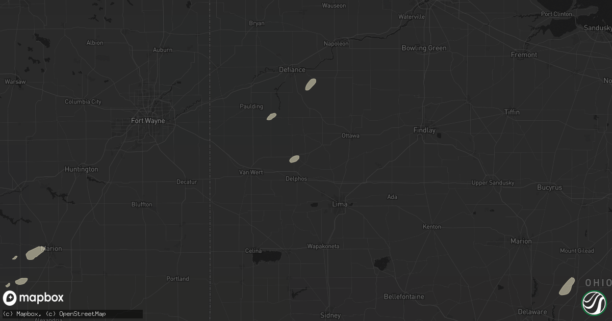 Hail map in Fort Jennings, OH on May 19, 2026