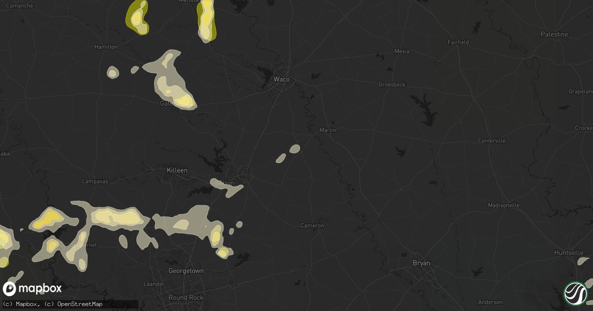 Hail map in Lott, TX on May 19, 2026