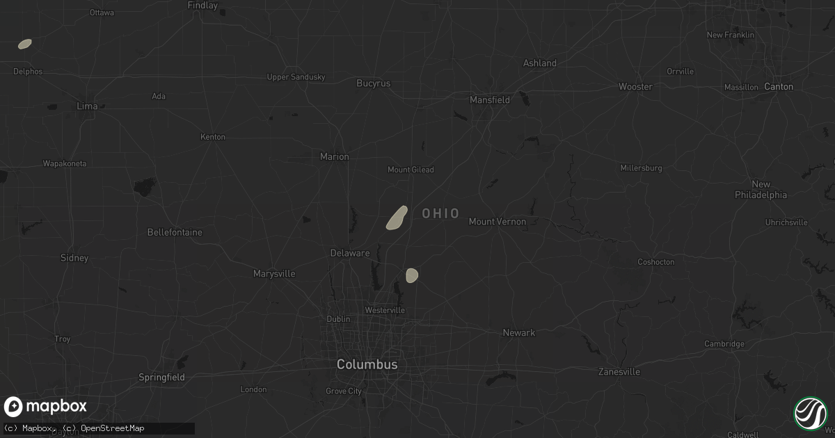 Hail map in Marengo, OH on May 19, 2026