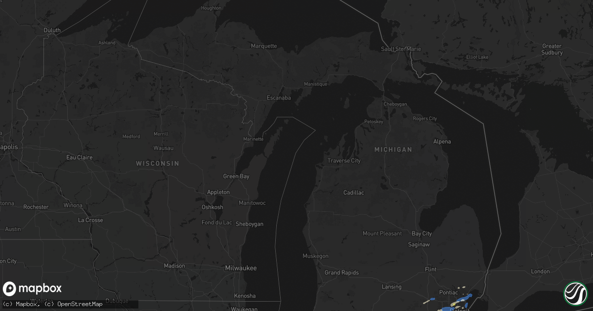 Hail map in Michigan on May 19, 2026