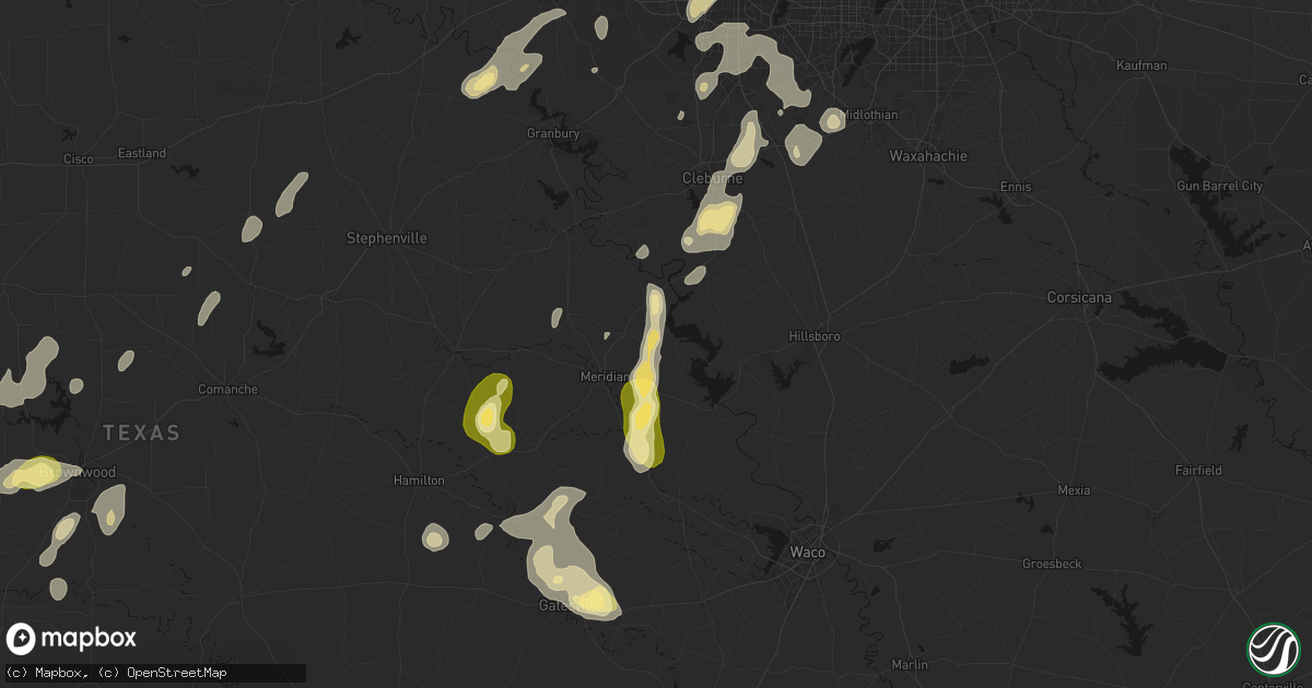 Hail map in Morgan, TX on May 19, 2026