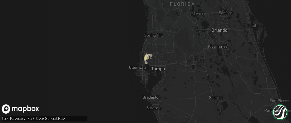 Hail map in Oldsmar, FL on May 19, 2026