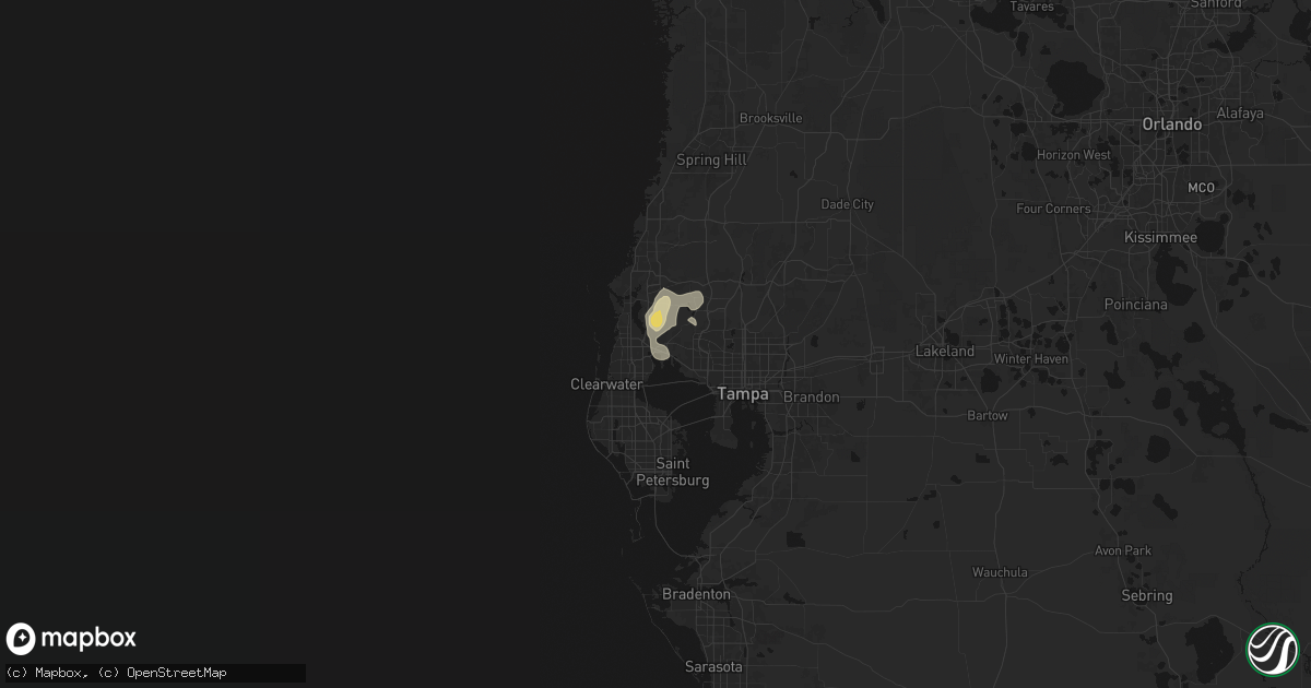 Hail map in Oldsmar, FL on May 19, 2026