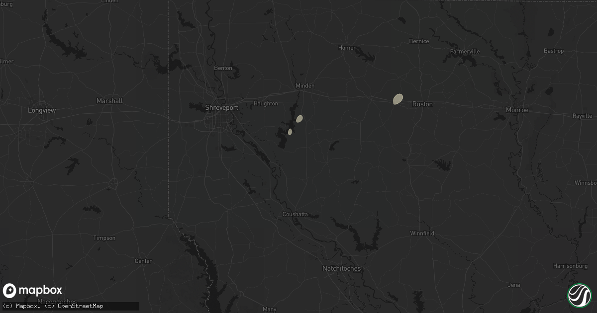 Hail map in Ringgold, LA on May 19, 2026