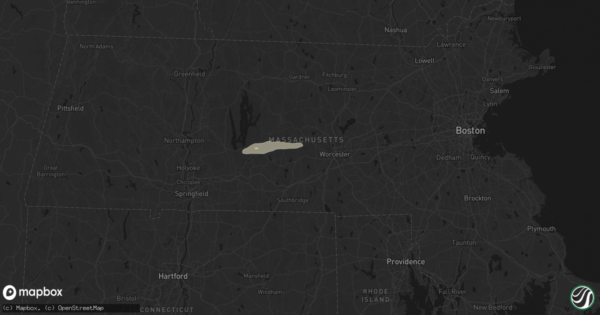 Hail map in Spencer, MA on May 19, 2026