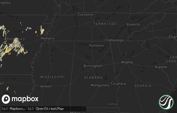 Hail map preview on 05-20-2011