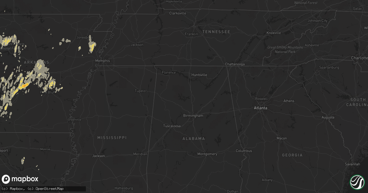 Hail map on May 20, 2011