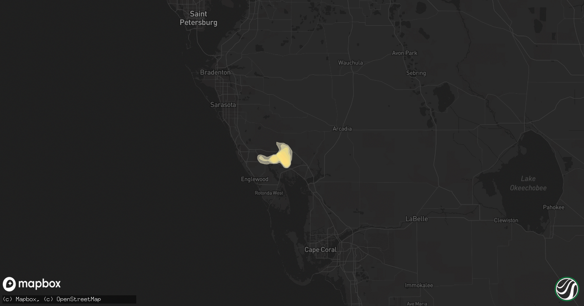 Hail map in North Port, FL on May 20, 2013