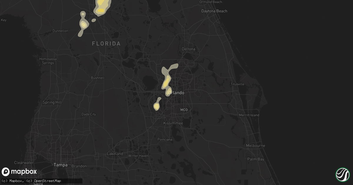 Hail map in Orlando, FL on May 20, 2013