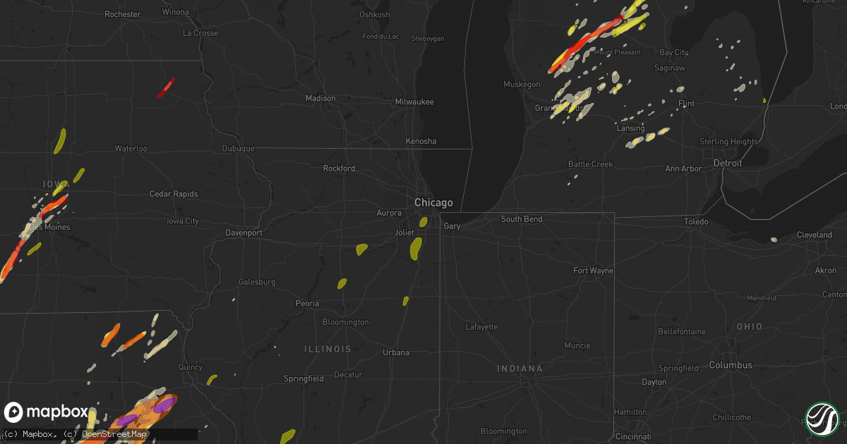 Hail map on May 20, 2013