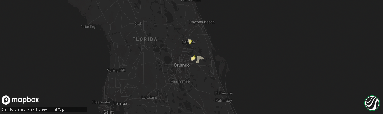 Hail map in Oviedo, FL on May 20, 2015