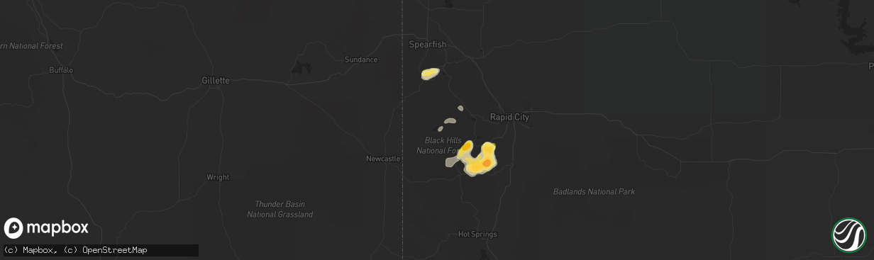 Hail map in Hill City, SD on May 20, 2016