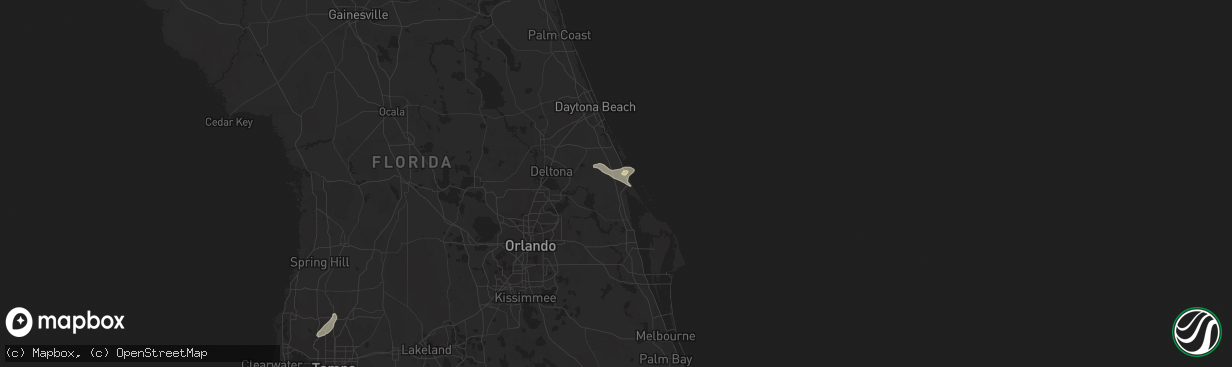 Hail map in Oak Hill, FL on May 20, 2016