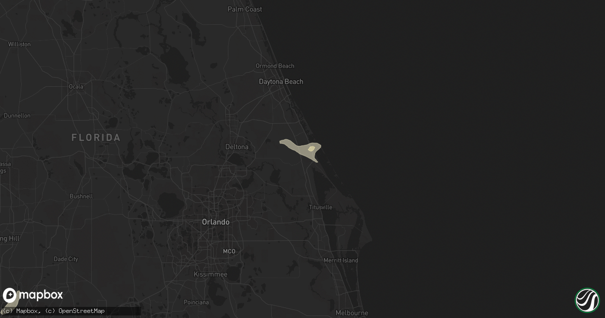 Hail map in Oak Hill, FL on May 20, 2016