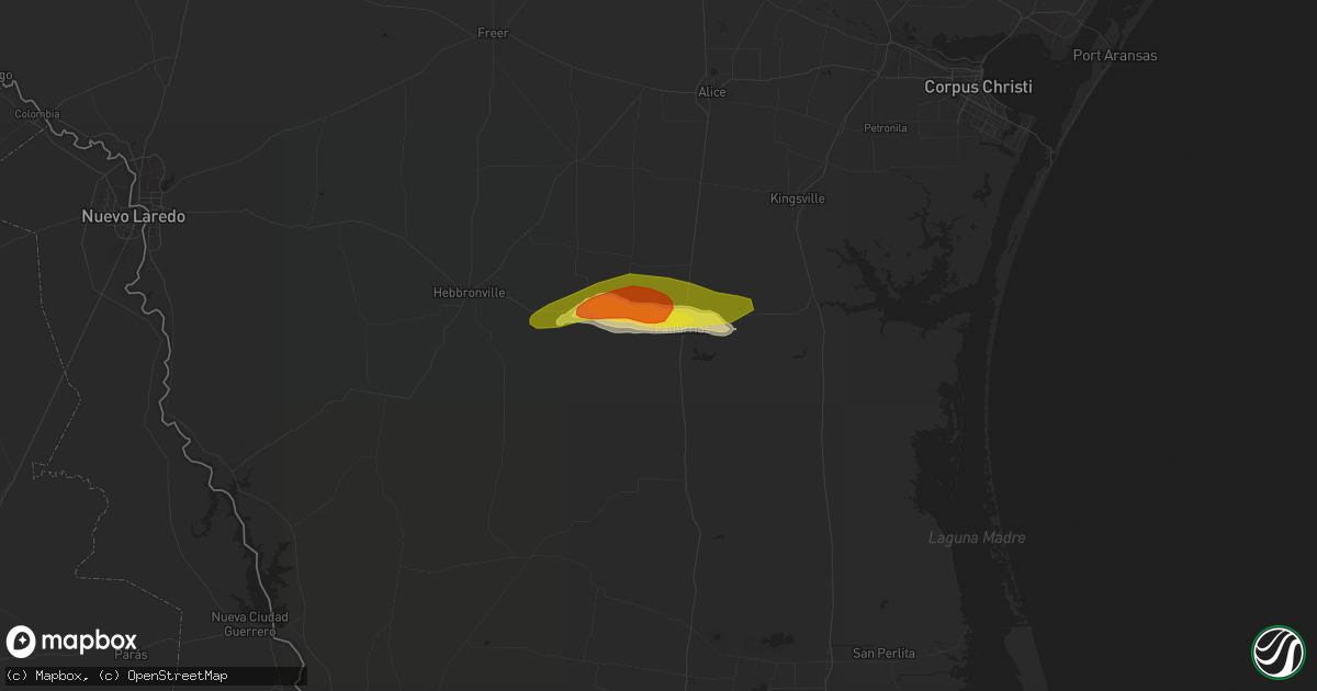 Hail map in Falfurrias, TX on May 20, 2017