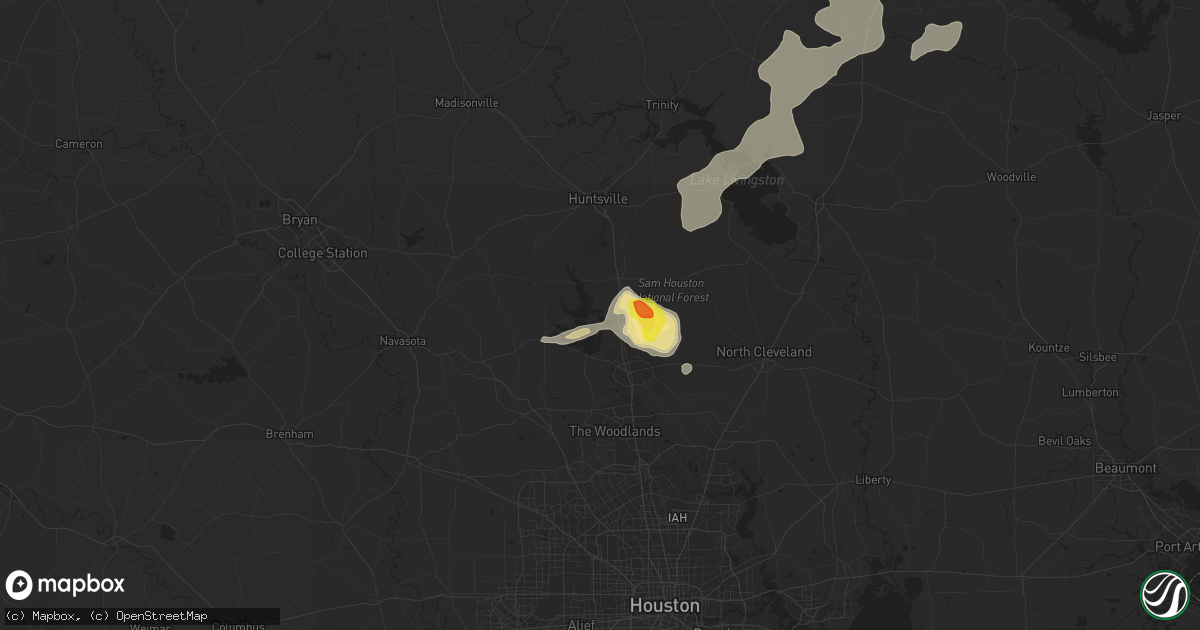 Hail map in Willis, TX on May 20, 2017