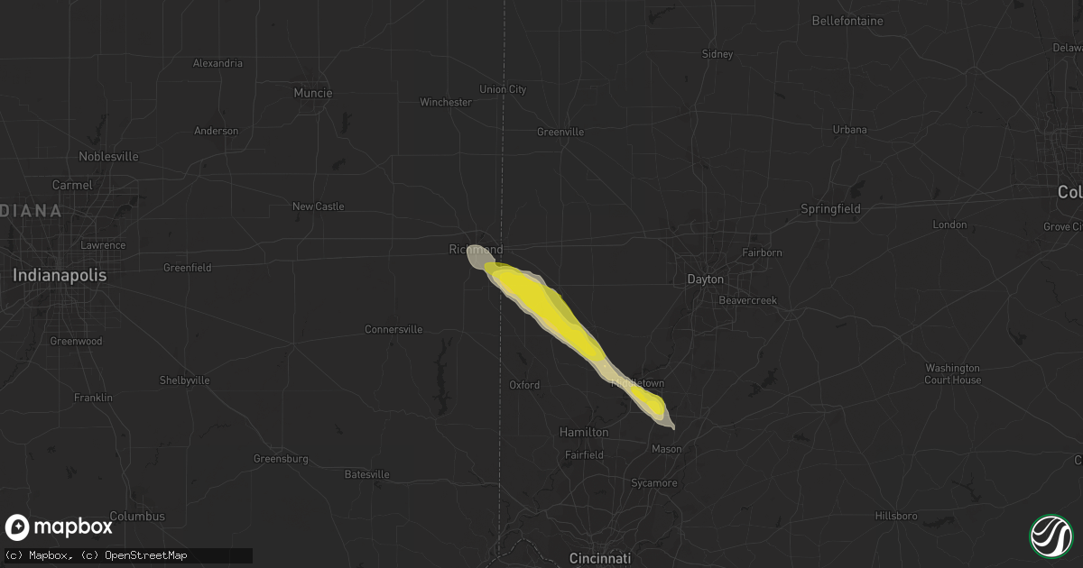 Hail map in Eaton, OH on May 20, 2018