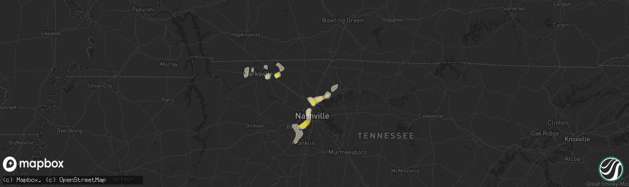 Hail map in Goodlettsville, TN on May 20, 2018