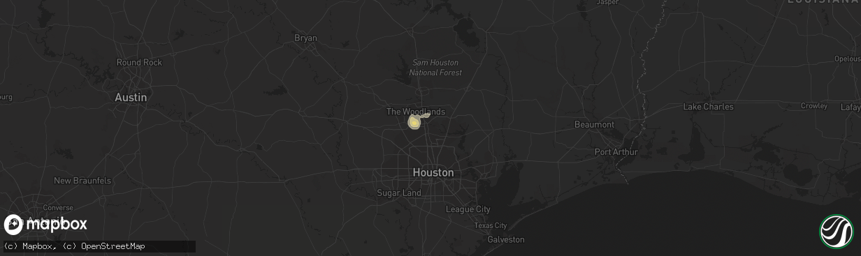 Hail map in Spring, TX on May 20, 2018