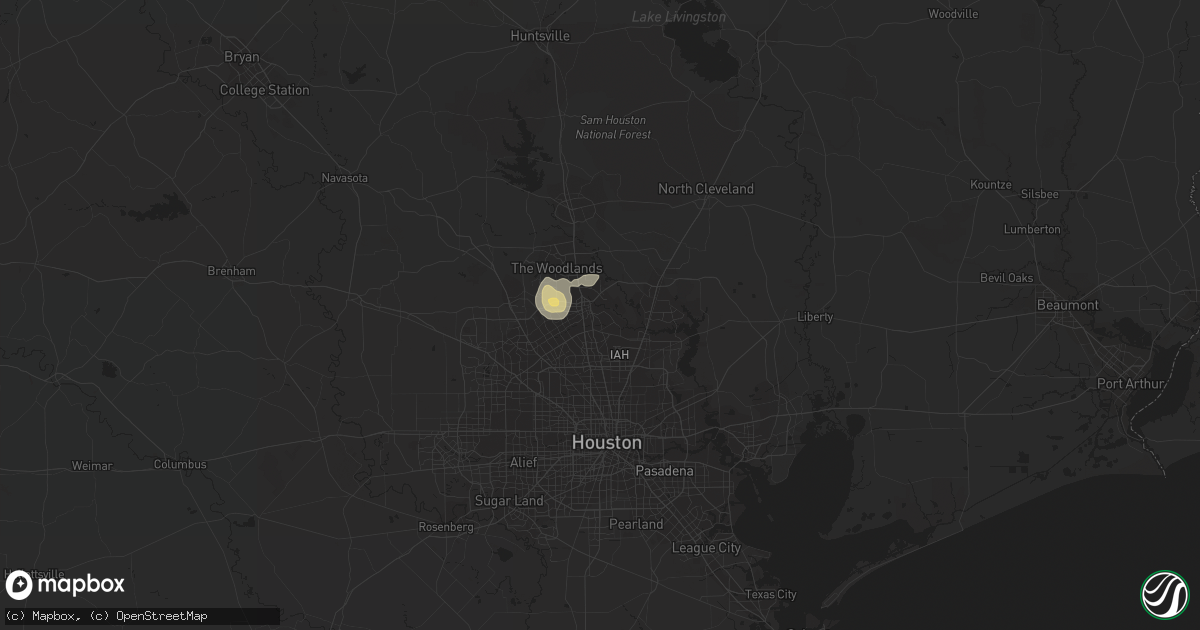 Hail map in Spring, TX on May 20, 2018