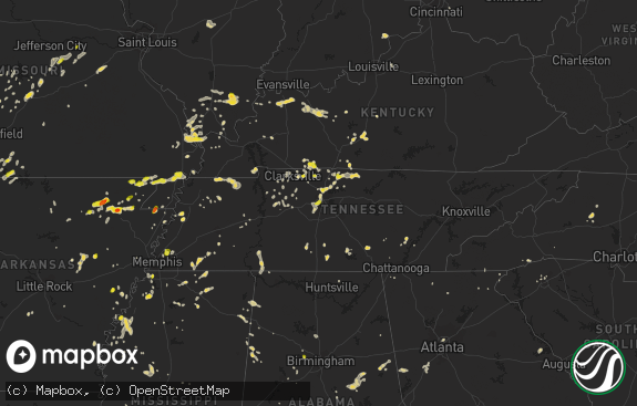 Hail map preview on 05-20-2018