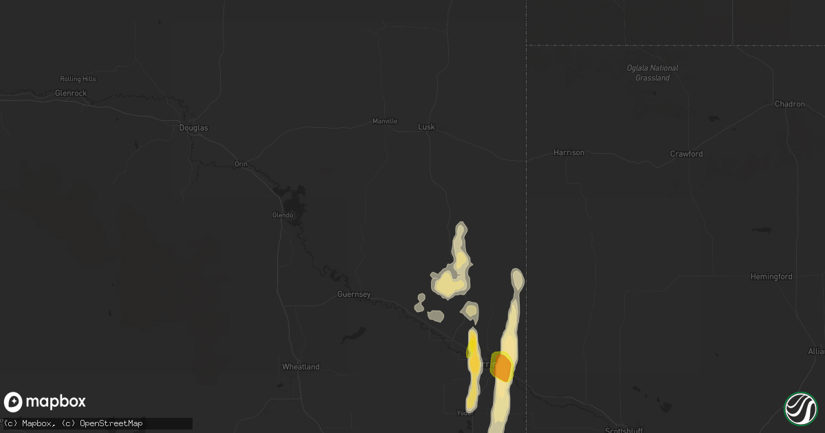 Hail map in Jay Em, WY on May 20, 2021