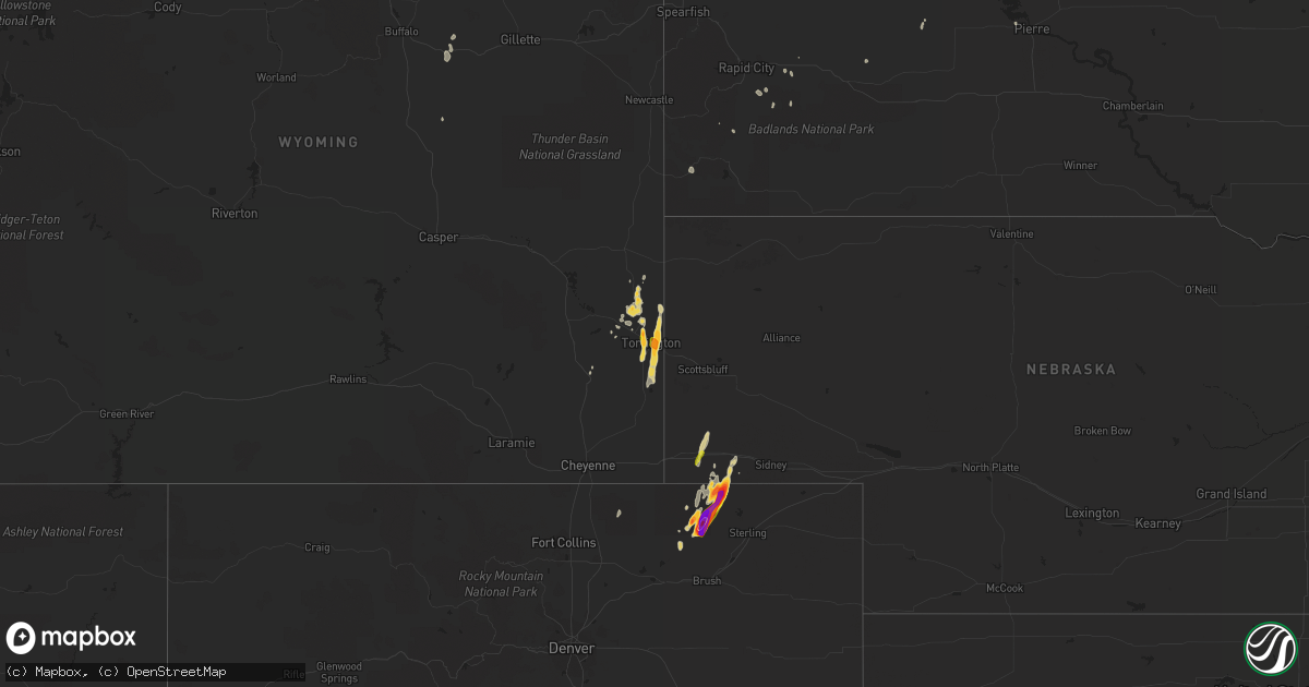 Hail map on May 20, 2021
